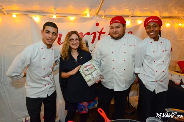 DC Magazine Editor-in-Chief Karen Sommer Shalett helped kick-off the inaugural 'Writers on the Row' book festival at Bethesda Row, with a cooking demonstration with the team from Vapiano.